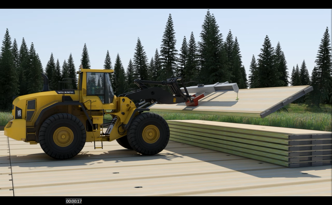 工程施工动画-叉车起重机