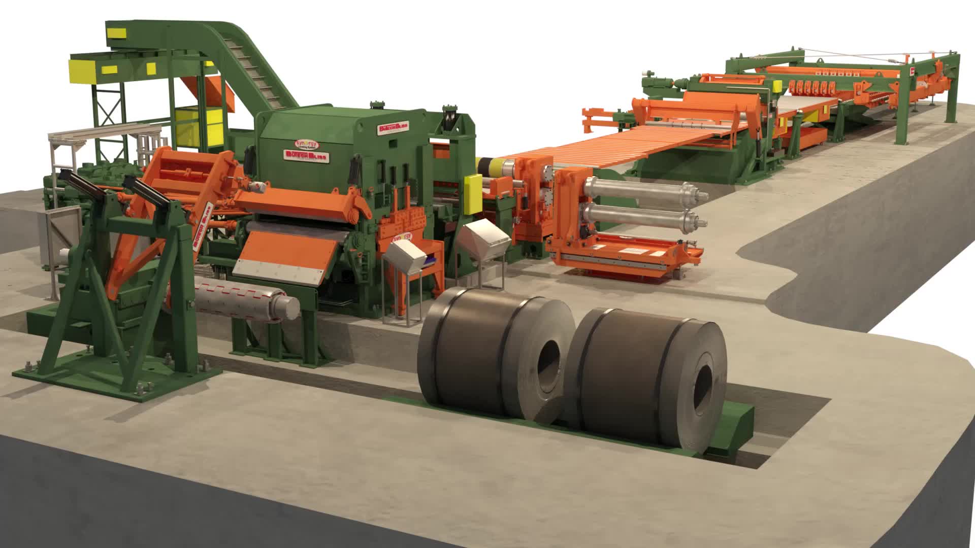 工艺流程动画-多布片(切割)线